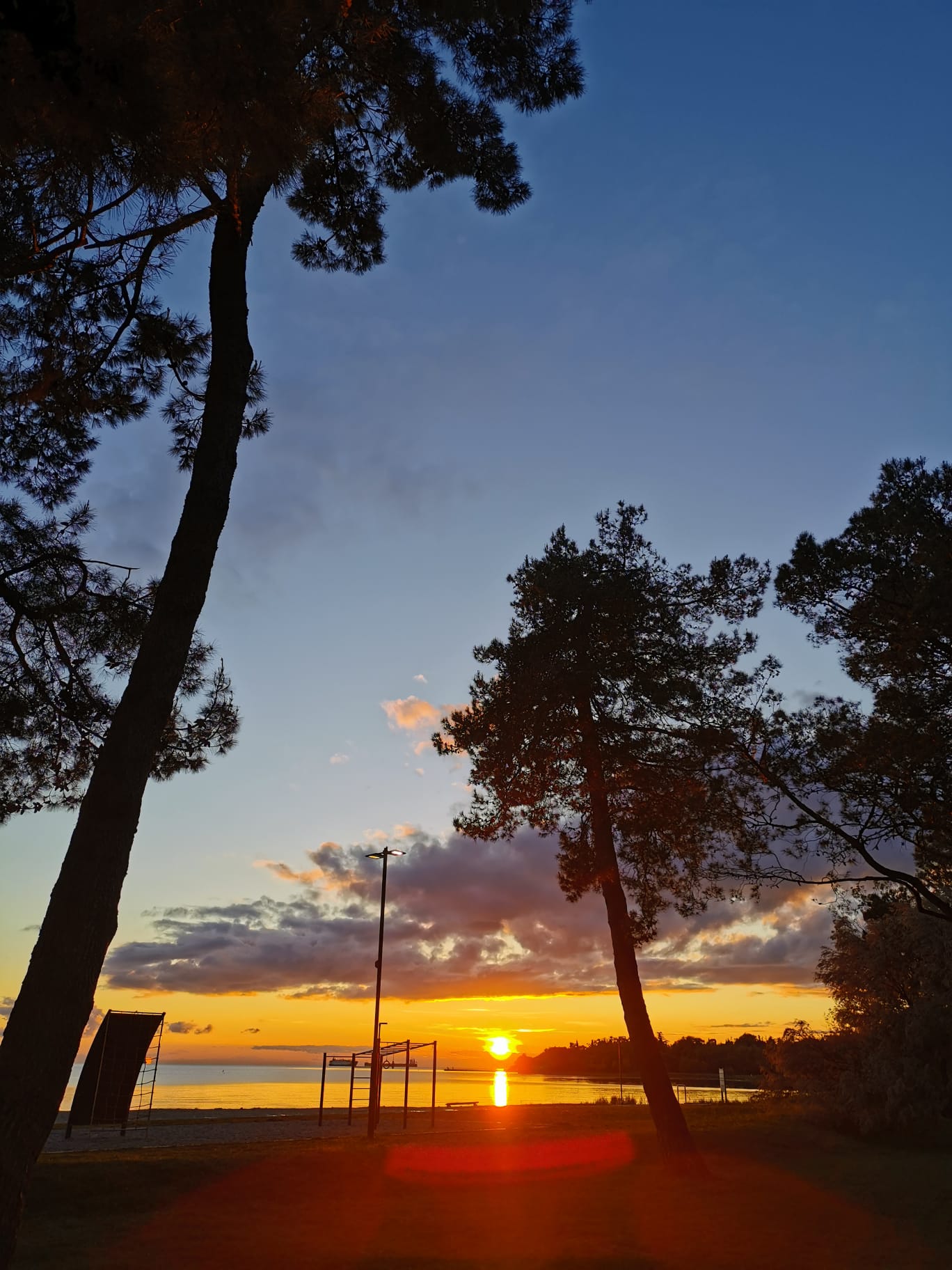 Sunset by the sea